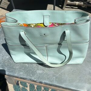 Bright and fun Kate Spade work tote will an amazing amount of space and pockets!
